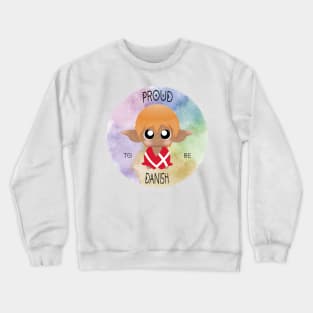 Proud to be Danish (Sleepy Forest Creatures) Crewneck Sweatshirt